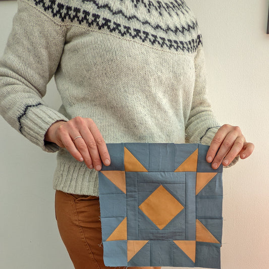 Golden lattice Sew Along - Week 6