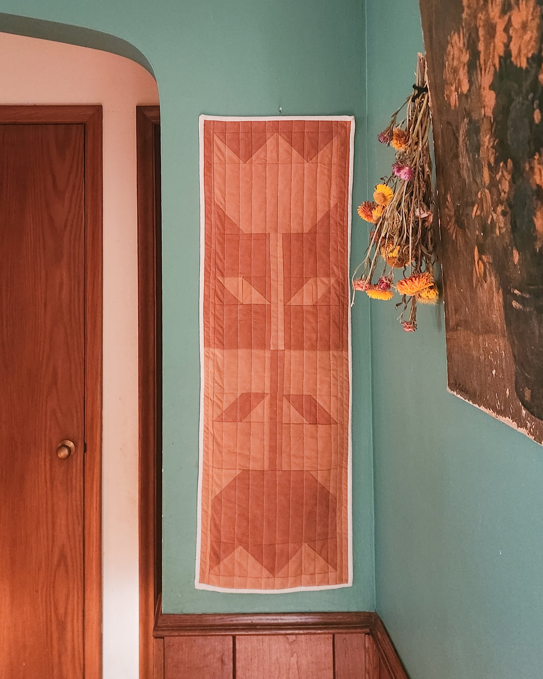 Side Lake Stitch Kit 02: Flower Block Wall Quilt