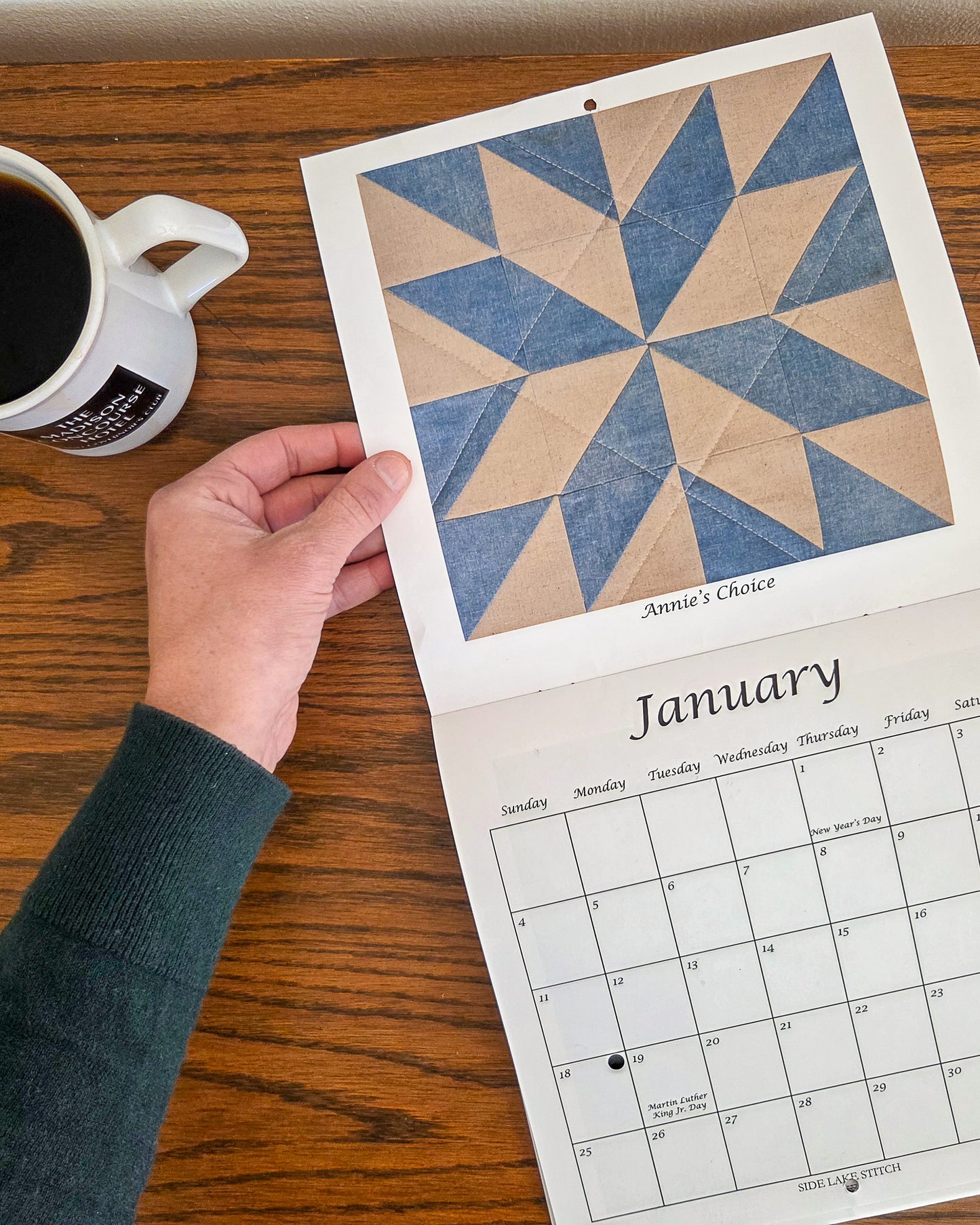 2026 Traditional Quilt Block Wall Calendar - Pre-order