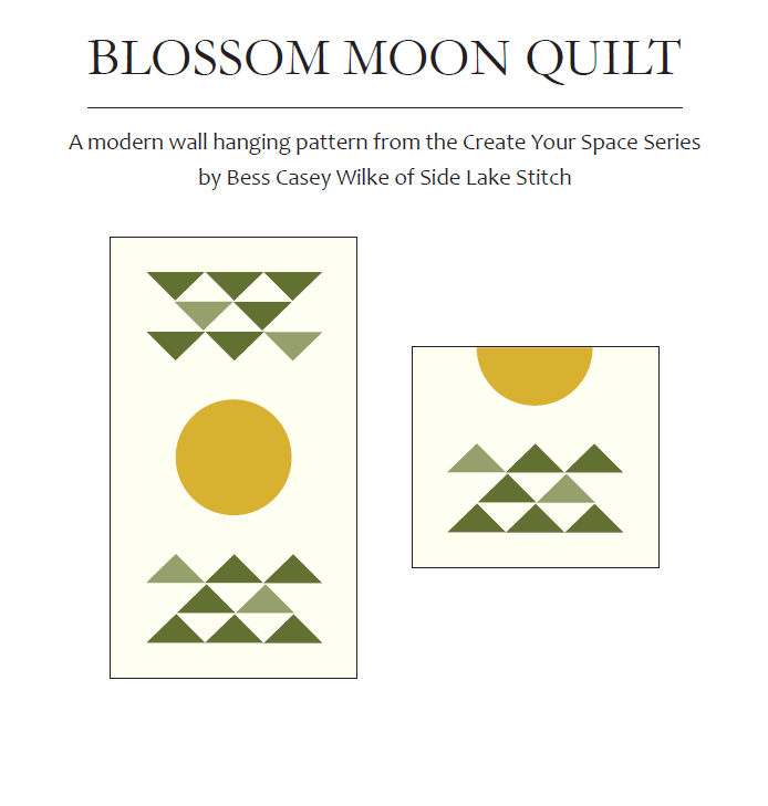 Blossom Moon Wall Quilt Pattern