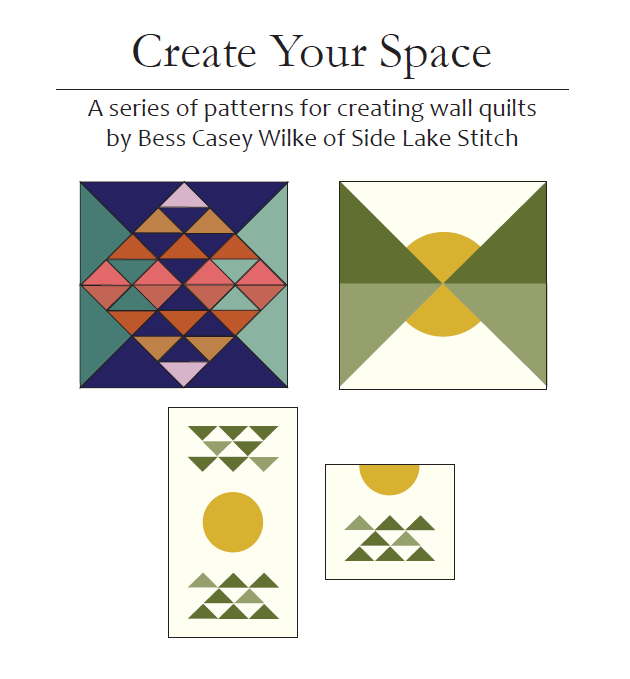 Create Your Space Wall Quilt Series - 3 patterns