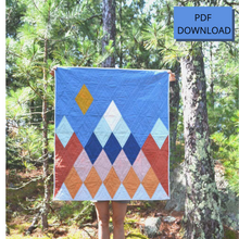 Load image into Gallery viewer, Mountain Diamond Quilt Pattern
